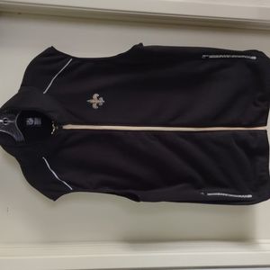 New Orleans saints fleece vest. XXL